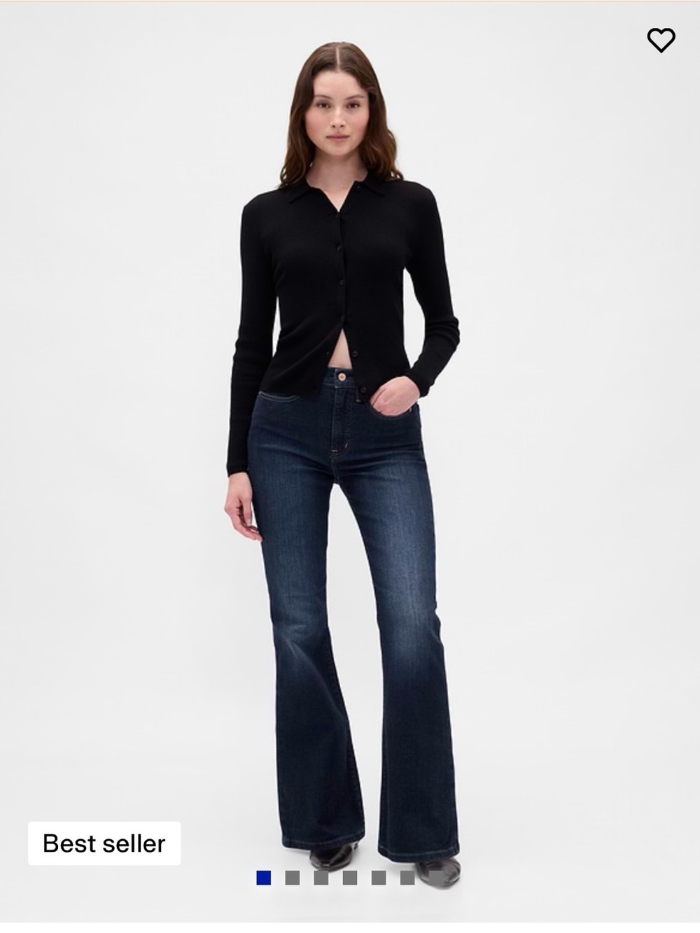 GAP Women's High Rise 70s Flare Jeans